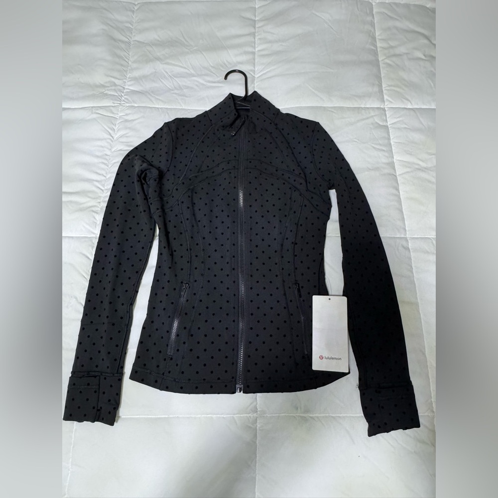 Lululemon NWT Black Polkadot Define Jacket
